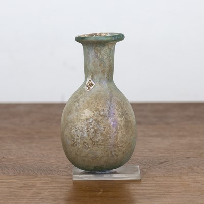 Lot 343 - Roman miniature glass vase or vial with...