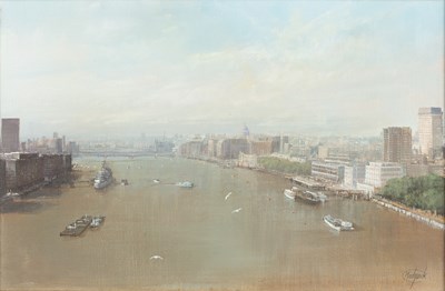 Lot 357 - Clive Madgwick (1934-2005) The Thames from...