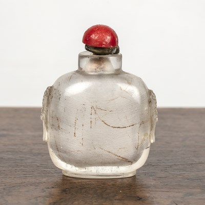 Lot 215 - Rock crystal snuff bottle Chinese, late 19th...