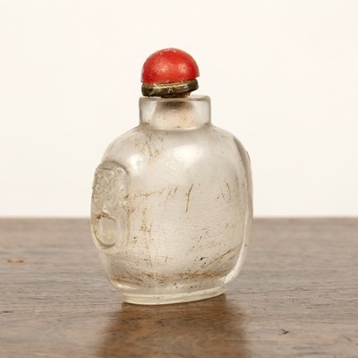 Lot 215 - Rock crystal snuff bottle Chinese, late 19th...