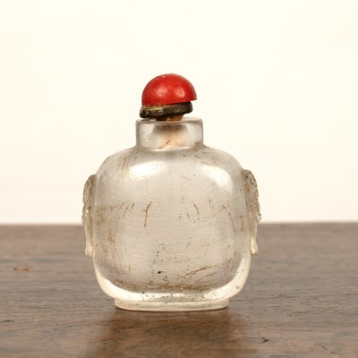 Lot 215 - Rock crystal snuff bottle Chinese, late 19th...