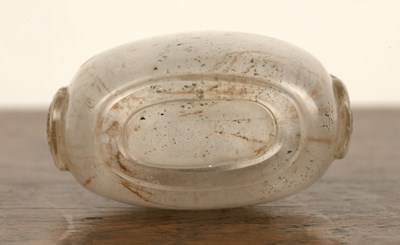 Lot 215 - Rock crystal snuff bottle Chinese, late 19th...