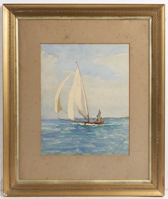 Lot 530 - Bessie Gray (Bermudian 1854-1925) A racing...