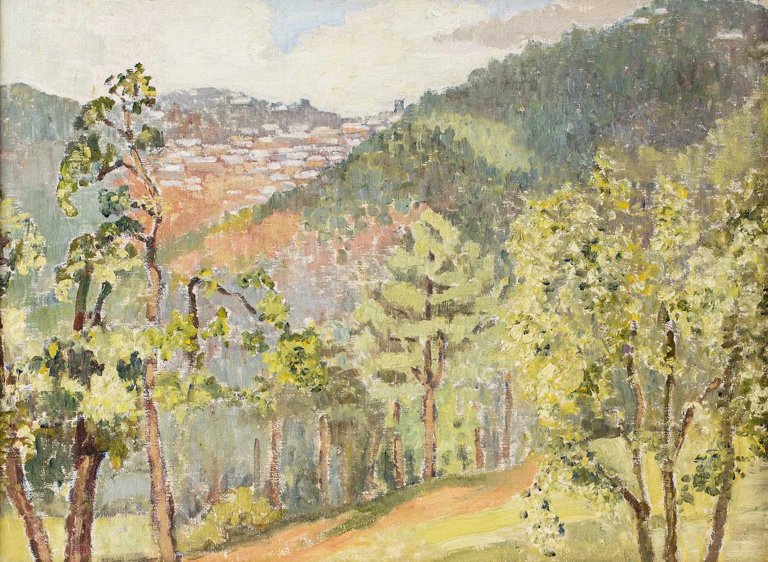 Lot 264 - Anthony Baynes (20th century) 'Maxos', oil on...
