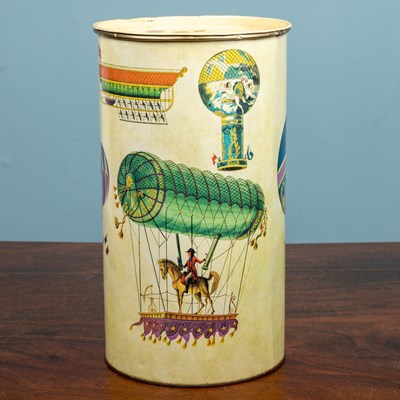 Lot 55 - A Fornasetti style tin, with a whimsical...
