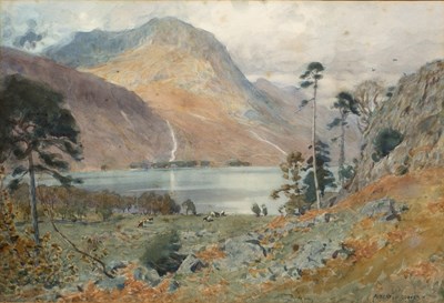 Lot 543 - Alfred Heaton Cooper (1864-1929) A lakeside...