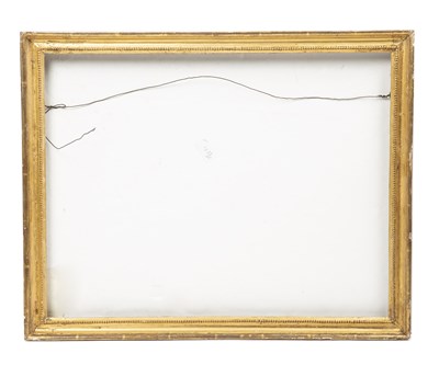 Lot 601 - A 19th century gilt frame with bobbin moulded...