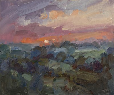 Lot 183 - Tim Benson (b.1978) 'Untitled landscape', oil...