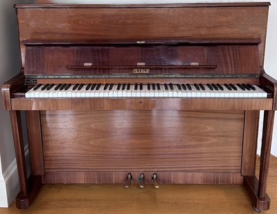 Lot 120A - A Petrof model No. 125 upright piano, mahogany,...