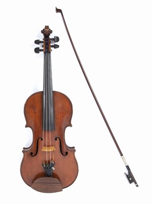 Lot 167 - A French violin, Colin workshop labelled...