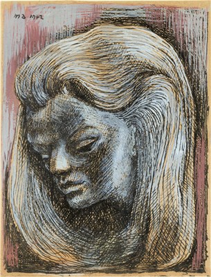 Lot 170 - Michael Ayrton (1921-1975) Study of Joan Walsh'...