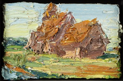 Lot 432 - George Rowlett (b.1941) Fairfield Church from...