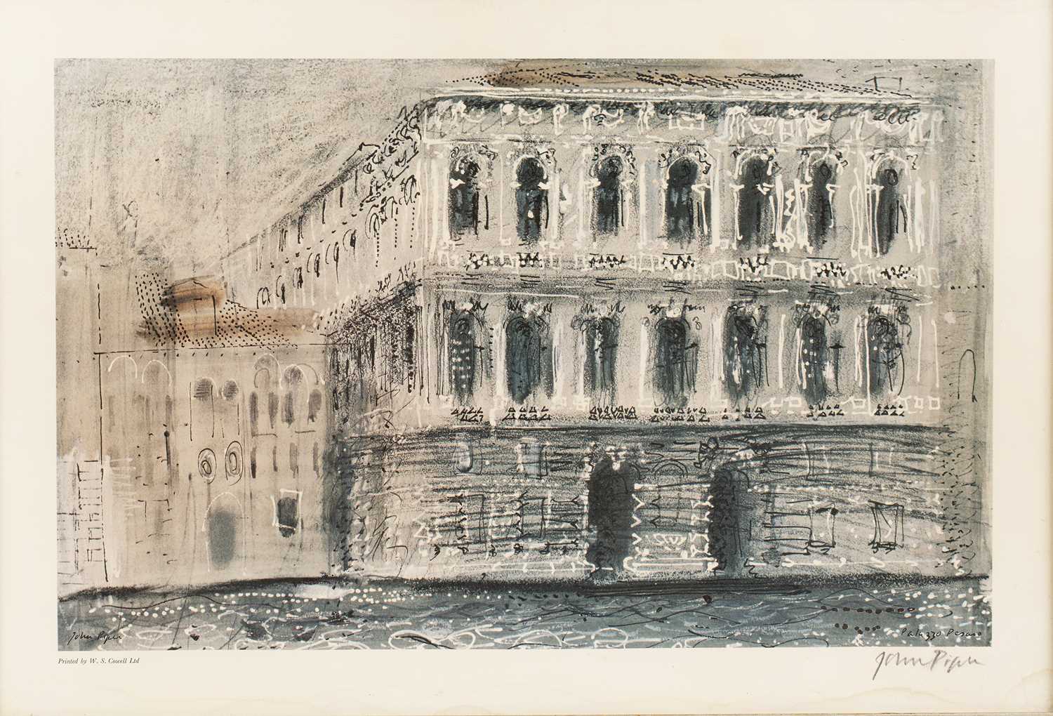 Lot 93 - John Piper (1903-1992) Palazzo Pesaro signed...