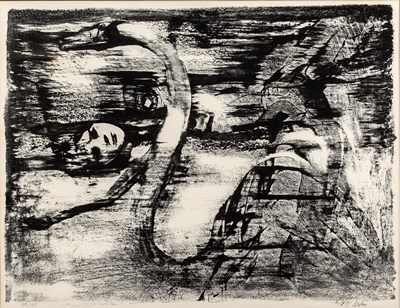 Lot 182 - Sidney Nolan (1917-1992) Leda and the Swan,...