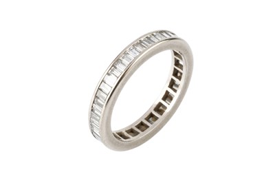 Lot 112 - A diamond full hoop eternity ring, channel set...