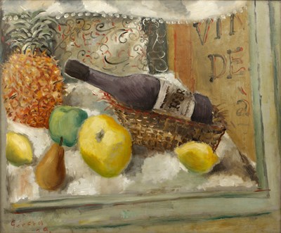 Lot 150 - Gérard (20th Century) Wine and Fruit, 1939...