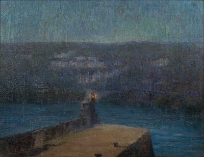 Lot 153 - Emily Allnut (1869-1944) St Ives, Twilight...