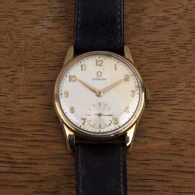 Lot 390 - 9ct gold cased wristwatch by Omega the...