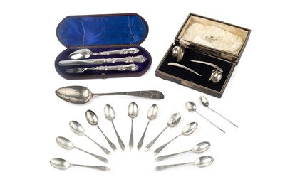 Lot 790 - A mid Victorian silver three piece christening...