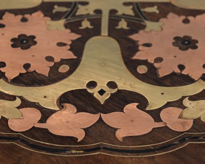 Lot 402 - A late 19th century style Anglo-Indian octagonal folding coffee table