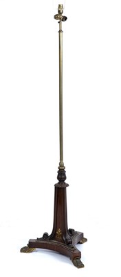Lot 146 - A Regency brass and rosewood adjustable...