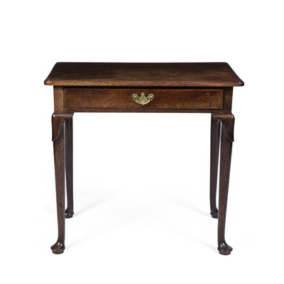 Lot 98 - A Georgian mahogany side table with a single...