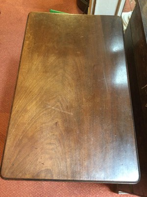 Lot 98 - A Georgian mahogany side table with a single...