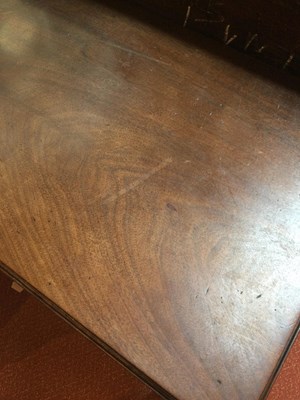 Lot 98 - A Georgian mahogany side table with a single...