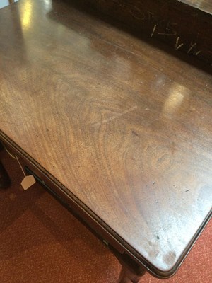 Lot 98 - A Georgian mahogany side table with a single...