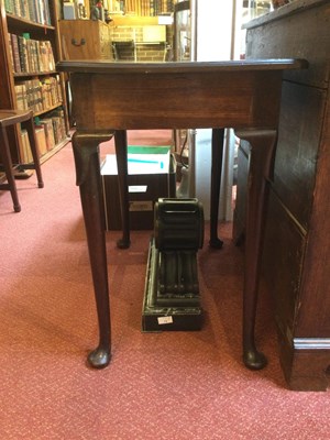Lot 98 - A Georgian mahogany side table with a single...