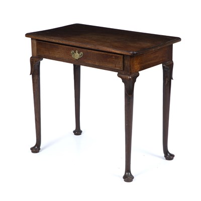 Lot 98 - A Georgian mahogany side table with a single...