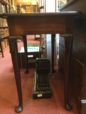 Lot 98 - A Georgian mahogany side table with a single...