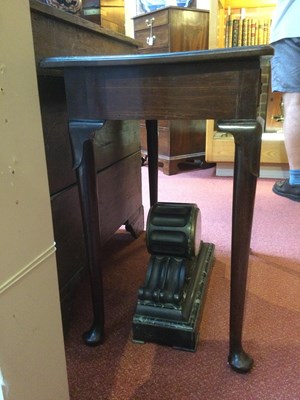 Lot 98 - A Georgian mahogany side table with a single...