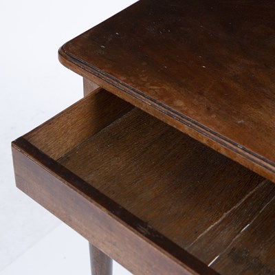 Lot 98 - A Georgian mahogany side table with a single...