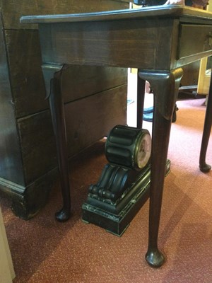 Lot 98 - A Georgian mahogany side table with a single...