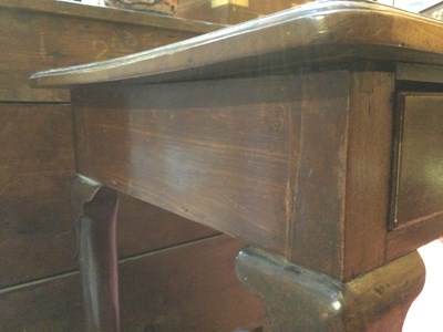 Lot 98 - A Georgian mahogany side table with a single...