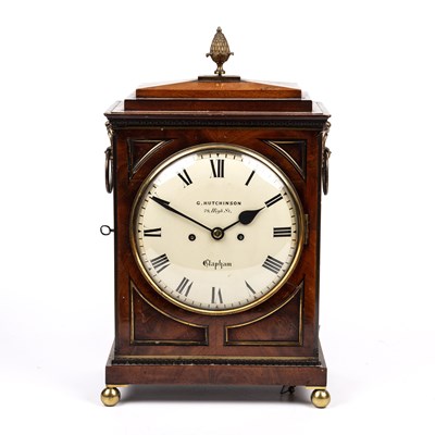 Lot 78 - A Regency mahogany bracket clock with a...