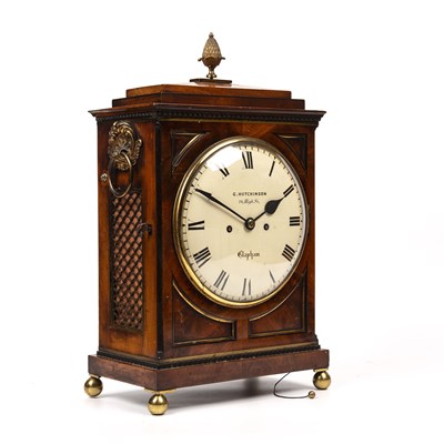 Lot 78 - A Regency mahogany bracket clock with a...
