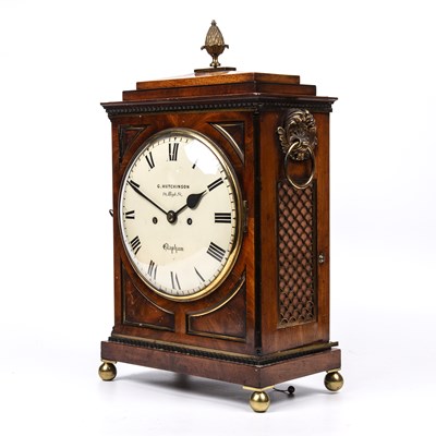 Lot 78 - A Regency mahogany bracket clock with a...