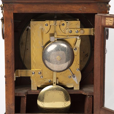 Lot 78 - A Regency mahogany bracket clock with a...