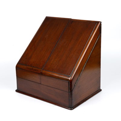 Lot 142 - An early Victorian mahogany stationery box...