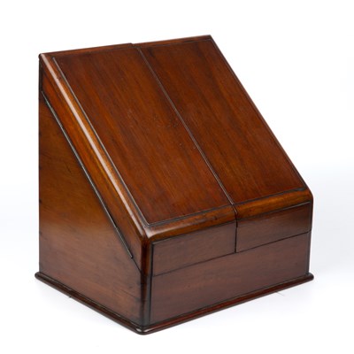Lot 142 - An early Victorian mahogany stationery box...