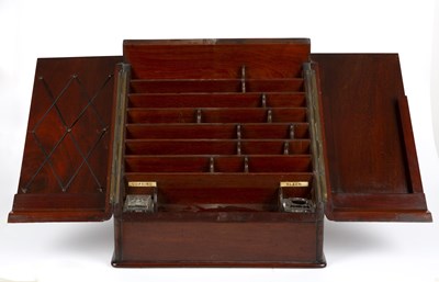 Lot 142 - An early Victorian mahogany stationery box...