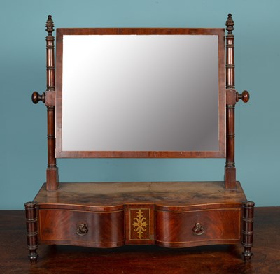 Lot 377 - A Regency mahogany swing mirror