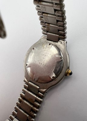Lot 197 - A stainless steel Must de Cartier 21 bracelet...