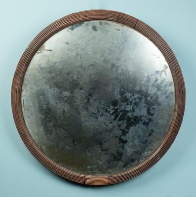 Lot 239 - A 19th century mahogany convex wall mirror