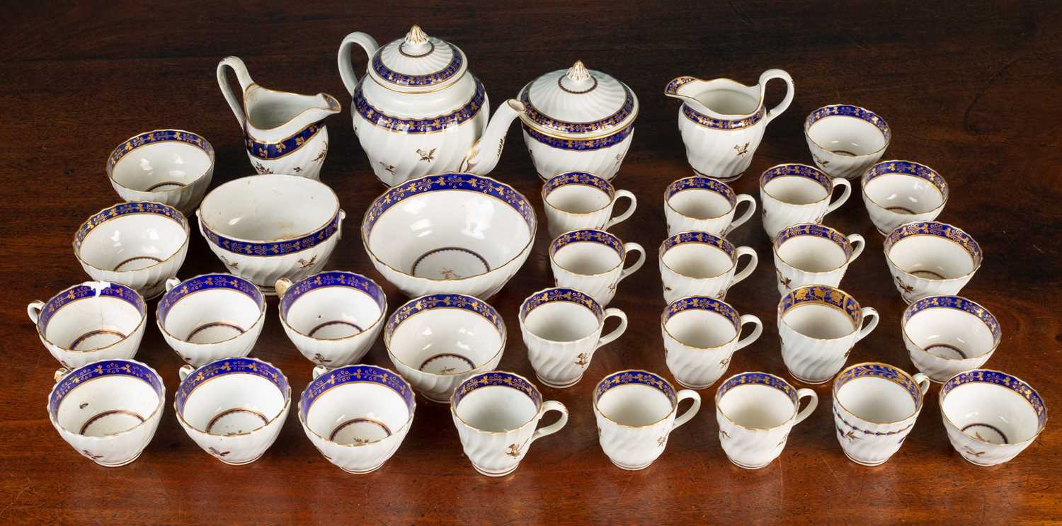 Lot 29 - An 18th-century Worcester Flight porcelain part tea and coffee set