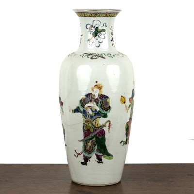 Lot 161 - Large polychrome vase Chinese, 18th/19th...