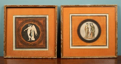 Lot 212 - A pair of Sir William Hamilton Etruscan Greek and Roman hand coloured engravings