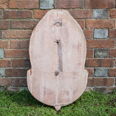 Lot 1115 - A terracotta wall fountain